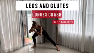 17 min LEGS AND GLUTES DAY Lunges crash [upl. by Ahseneuq]