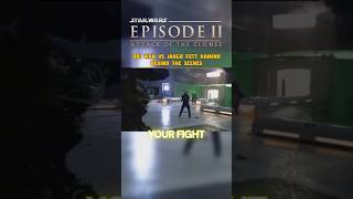 Obi Wan Vs Jango Fett Star Wars Behind The Scenes [upl. by Newby508]