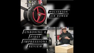 Wolverson Air Rower  Unboxing amp First Impression Review [upl. by Yael928]