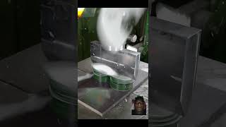 Satisfying CD slicing with hydraulic press 😨 shorts automobile machine tools machin clampers [upl. by Oech213]