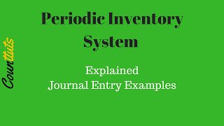 Inventory Journal Entries Example  Periodic Inventory System [upl. by Grigson]