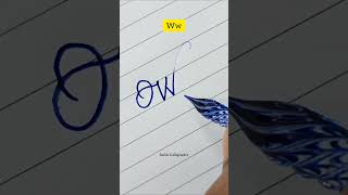 Ww  Glass Pen Calligraphy Practice  Satish Calligraphy shorts satishcalligraphy glasspen [upl. by Suiram]