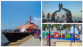 ¡La opción de Ferry más barata para cruzar desde Playa del Carmen hasta Cozumel [upl. by Ahsrav]