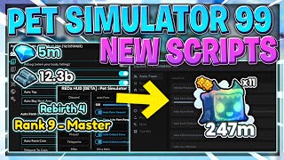 🚀UPDATE 6 Pet Simulator 99 Hack Script GUI  FAST Auto Farm  INFINITE BOOSTS  PASTEBIN 2023 [upl. by Sybila]