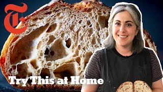 Make Beautiful Sourdough With Claire Saffitz  Try This at Home  NYT Cooking [upl. by Chane]