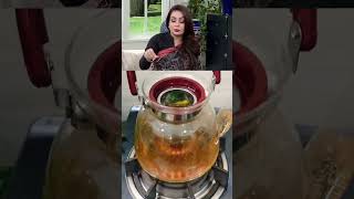 😮Sadia Imam ki secret green tea ☕ ki recipehow to make tea shorts​ youtubeshorts​ viralvideo​ [upl. by Ydassac823]