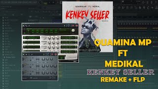 How To Make Quamina MP ft Medikal  Kenkey Seller Instrumental  FLP In FL Studio [upl. by Trahurn989]