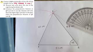 Geometrical Construction  How to draw triangle Examples [upl. by Erastatus832]