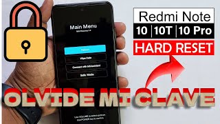 Xiaomi redmi note 10pro  como formatear  Olvide mi clave fabrica modo recovery  hard reset [upl. by Nevuer793]