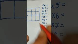 7 table trick  7 multiplication tricks 7 multiplication tipsmathstableshortsytshorts [upl. by Christalle]