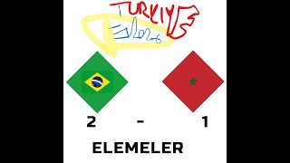 Ew 2026 ELEMELERİ Brezilya  Fas [upl. by Eiramyllek]