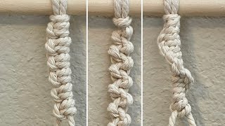 3 Single Cord Macrame Knots [upl. by Mobley]