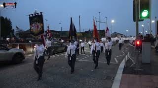 Lambeg Orange amp Blue Flute Band  Downshire Guiding Star Flute Band Parade 2024 [upl. by Loriner]