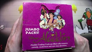 1993 Disney Aladdin Trading Cards Jumbo Packs [upl. by Anaud321]