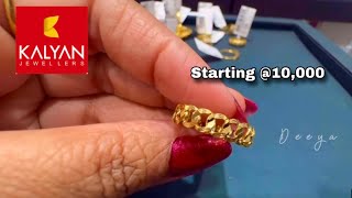 Kalyan Jewellers Starting 1gram Daily wear Finger Ring DesignsGold Ring DesignsBangaloreDeeya [upl. by Chrotoem]