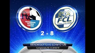 FTC  Mendrisiotto VS FCL SchwyzUri FE1422092018 [upl. by Abbotsun]