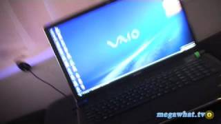 Sony Vaio AW Series Laptop First Look Review [upl. by Akihc]