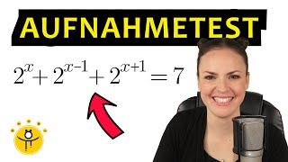 AUFNAHMETEST Studienkolleg Mathematik – Exponentialgleichung lösen [upl. by Aletsirc]