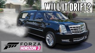 Drifting a Supercharged 2012 Cadillac Escalade ESV  Forza Horizon 3 [upl. by Zarah]