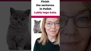 Practise your Polish  The Accusative learnpolish shorts [upl. by Doe]