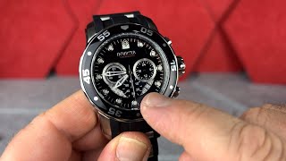 Invicta Mens Pro Diver Watch Review  BlackStainless Steel Invicta Watch [upl. by Colin714]