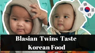 Blasian Twins Tries Korean food [upl. by Vitkun770]