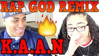 KAAN Eminem  Rap God Remix Reaction [upl. by Garwin]