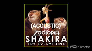 try everything  zootopia Acoustic  shakira [upl. by Nevuer]