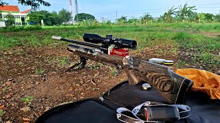 test 99meter slug 145grin sped 1080fps mengunakan apl strelok pro [upl. by Adnot636]