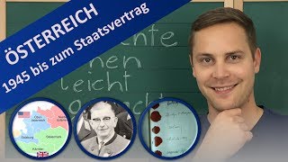 Österreich nach dem 2 Weltkrieg – Besatzung Opferthese Moskauer Memorandum und Staatsvertrag 1955 [upl. by Anoli]