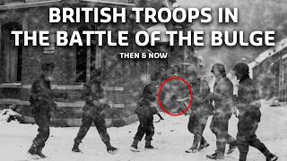 WWII Then amp Now British Troops Meet American Troops in the Ardennes [upl. by Sualkin]