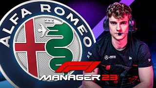 CALMA ROMEO CONTINUES F1 MANAGER 2023 [upl. by Adnor369]