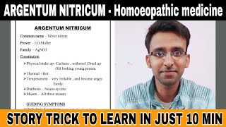 ARGENTUM NITRICUMHomoeopathic medicine Story trick to learn Homoeopathic medicine [upl. by Golliner]