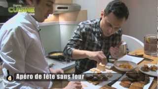 Recette  toasts de foie gras et mangue sur pain dépices [upl. by Ainegul]