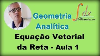 Grings  Geometria Analítica  Equação Vetorial da Reta  Aula 1 [upl. by Nylzaj]