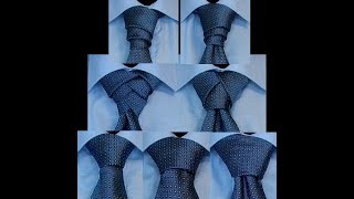 Seven tie knots to choose from elegantly tie knot modern easy fashionable klassik simple [upl. by Anahcra]