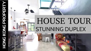 HOUSE TOUR  STUNNING DUPLEX  HONG KONG [upl. by Spohr547]