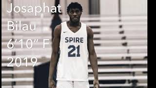 Josaphat Bilau 6’10 F Spire Academy [upl. by Alyl]