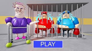 Update GRUMPY GRAN CAUGHT POLICE BARRY BARRYS PRISON RUN New Scary Obby roblox scaryobby [upl. by Knox]