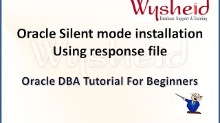 How to install Oracle RDBMS software in silent mode  Install Oracle using response file [upl. by Zelazny]