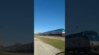 Amtrak 15 Leads Train 5 Princeton IL 10124 [upl. by Eaj]