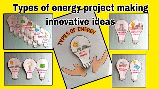 Types of energy project making  save energy poster drawing  source of energy  energy drawing [upl. by Best]