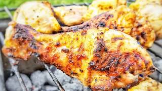 ► Grill Hähnchen  Grillhähnchen vom Weber Grill  BBQ Chicken  Grillhähnchen  Hähnchen  BBQ [upl. by Jem]