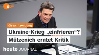 heute journal vom 15032024 UkraineKrieg Kritik an SPDFraktionschef Mützenich english [upl. by Kobe]