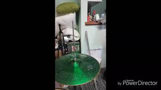 Paiste colorsound 5 cymbal sound test GREEN [upl. by Cade834]