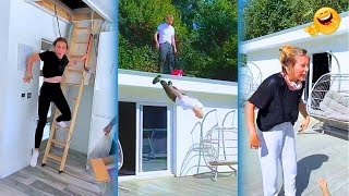 Stunt double prank water balloon surprise [upl. by Neelehtak]