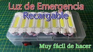 Luz de Emergencia Recargable por Puerto USB  Muy facil de hacer [upl. by Stiegler416]