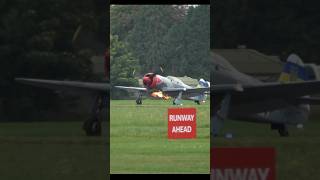 Bob’s Yak  Exhaust Flames on landing yak3 [upl. by Blondie206]