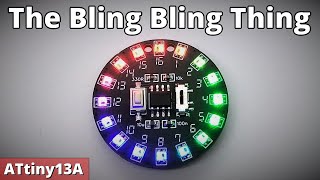 TinyBling  It Just Does Bling Bling  ATtiny13A [upl. by Nogras]