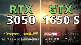 RTX 3050 VS GTX 1650 SUPER  TEST IN 15 GAMES [upl. by Justina]